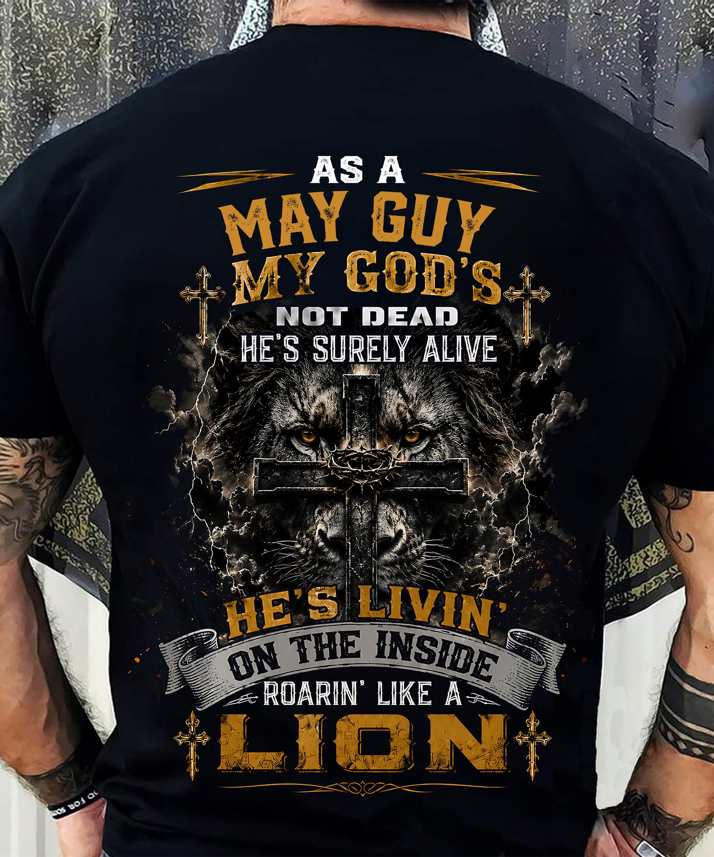 MAY - MY GOD'S NOT DEAD - CHRISTIAN GIFT FOR MEN - LUAN05 (SKU2608-09-05)