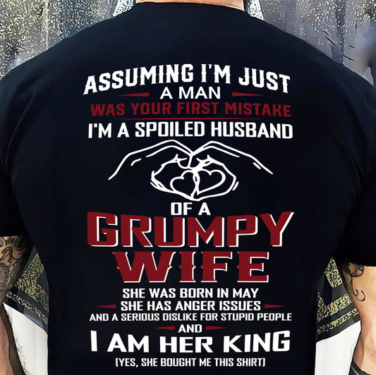 May - I'm A Spoiled Husband Of A Grumpy Wife - Perfect Gift For Your Husband - LUAN05 (SKU10-07-05)