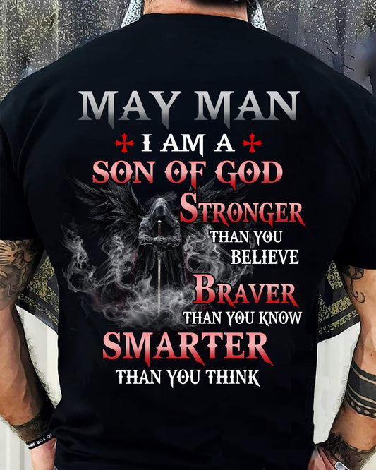 May Man Son Of God T-Shirt - Christian Gift For Men - LUAN05 (SKU2606-128-05)