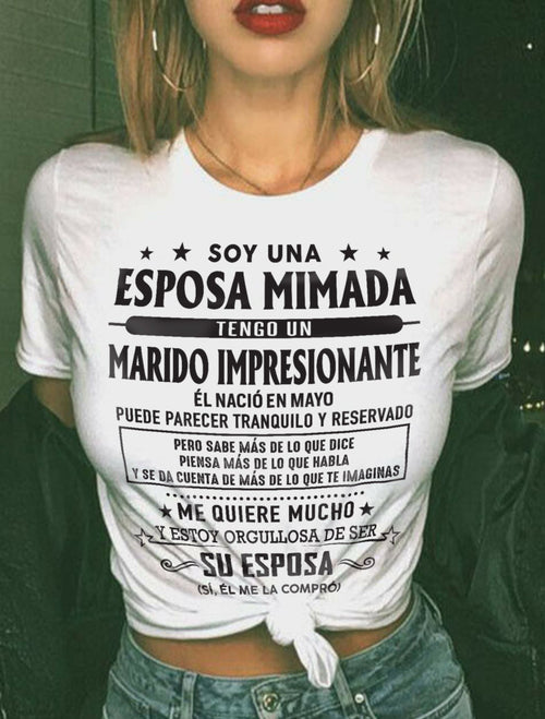 Mayo – Esposo increíble nacido en mayo – Regalo especial para tu esposa – LUAN05 (SKU03-11-05)