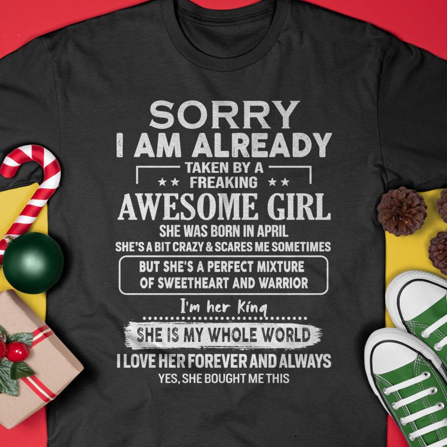 April - Awesome Girl - Perfect Gift For Your Boyfriend, Husband From Wife - LUAN04  (SKU04-86MT-04)