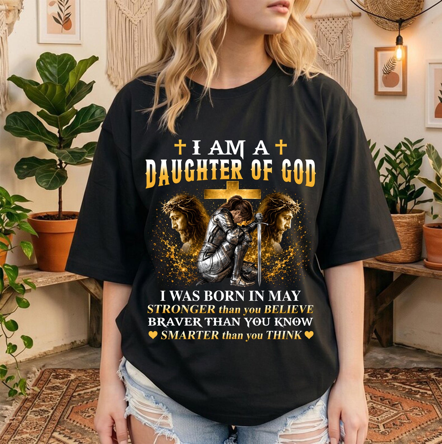 MAY - DAUGHTER OF GOD - CHRISTIAN GIFT FOR WOMEN - LUAN05 (SKU2608-90-05)