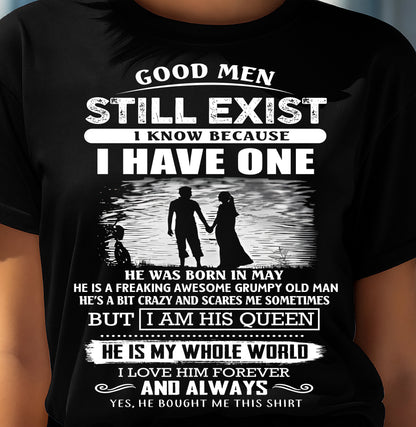 MAY - GOOD MEN STILL EXIST - PERFECT GIFT FROM HUSBAND, BOYFRIEND - LUAN05 (SKU2604-306-05)