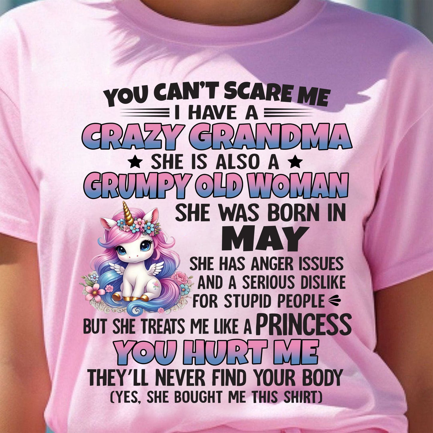 MAY - YOU CAN'T SCARE ME - GIFT FROM GRANDMA - LUAN05 (SKU09-106-05)