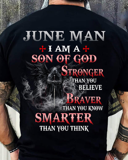 June Man Son Of God T-Shirt - Christian Gift For Men - LUAN06 (SKU2606-128-06)