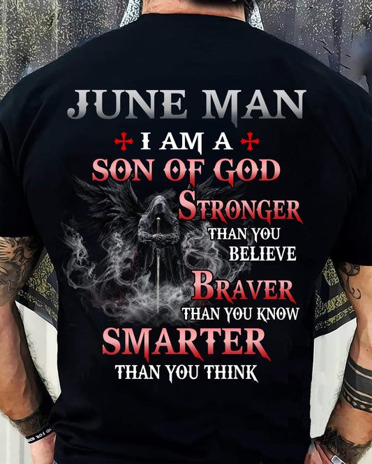 June Man Son Of God T-Shirt - Christian Gift For Men - LUAN06 (SKU2606-128-06)