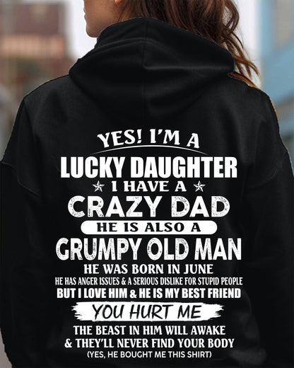 June - Awesome Grumpy Old Dad - Special gift for your daughter From Dad - LUAN06 (SKU10-50-06)