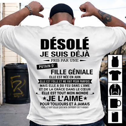 JUIN - DÉSOLÉ, JE SUIS DÉJÀ PRIS PAR UNE FILLE VRAIMENT GÉNIALE – DE LA PART DE MA FEMME - FR06/LUAN06 (SKU2606-112-06)