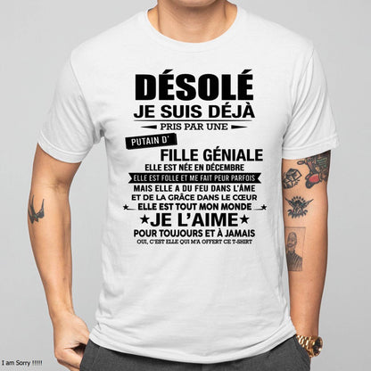 DÉCEMBRE - DÉSOLÉ, JE SUIS DÉJÀ PRIS PAR UNE FILLE VRAIMENT GÉNIALE – DE LA PART DE MA FEMME - FR12/LUAN12 (SKU2606-42-12)