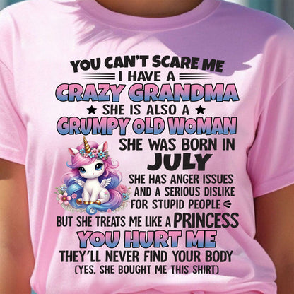 JULY - YOU CAN'T SCARE ME - GIFT FROM GRANDMA - LUAN07 (SKU09-106-07)