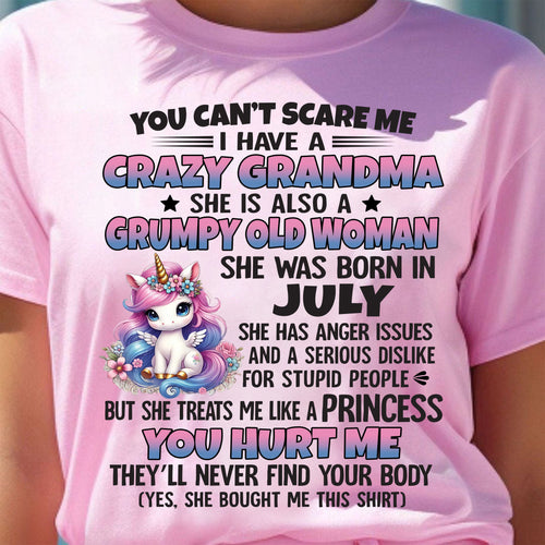 JULY - YOU CAN'T SCARE ME - GIFT FROM GRANDMA - LUAN07 (SKU09-106-07)