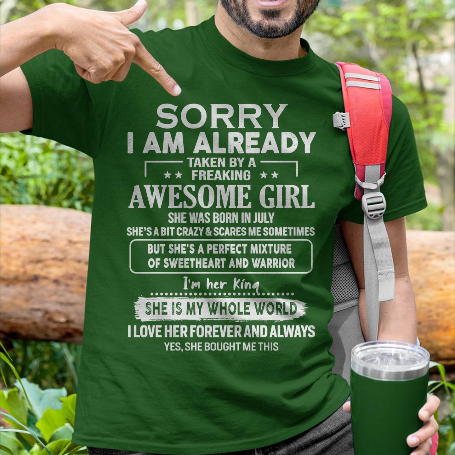 July - Awesome Girl - Perfect Gift For Your Boyfriend, Husband From Wife - LUAN07 (SKU04-86MT-07)