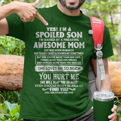March - Awesome Mom - Perfect Gift For Spoiled Son From Mom - LUAN03 (SKU05-47-03)