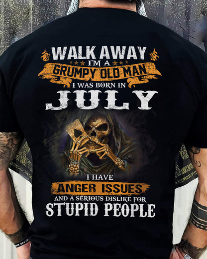 July - Grumpy Old Man T-Shirt – Perfect Gift For Men - LUAN07 (SKU09-89-07)