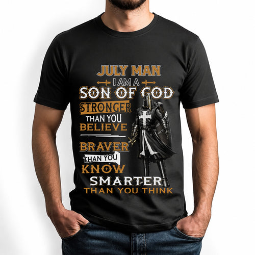 JULY - STRONGER THAN YOU BELIEVE - CHRISTIAN GIFT FOR MEN - LUAN07 (SKU2608-91-07)