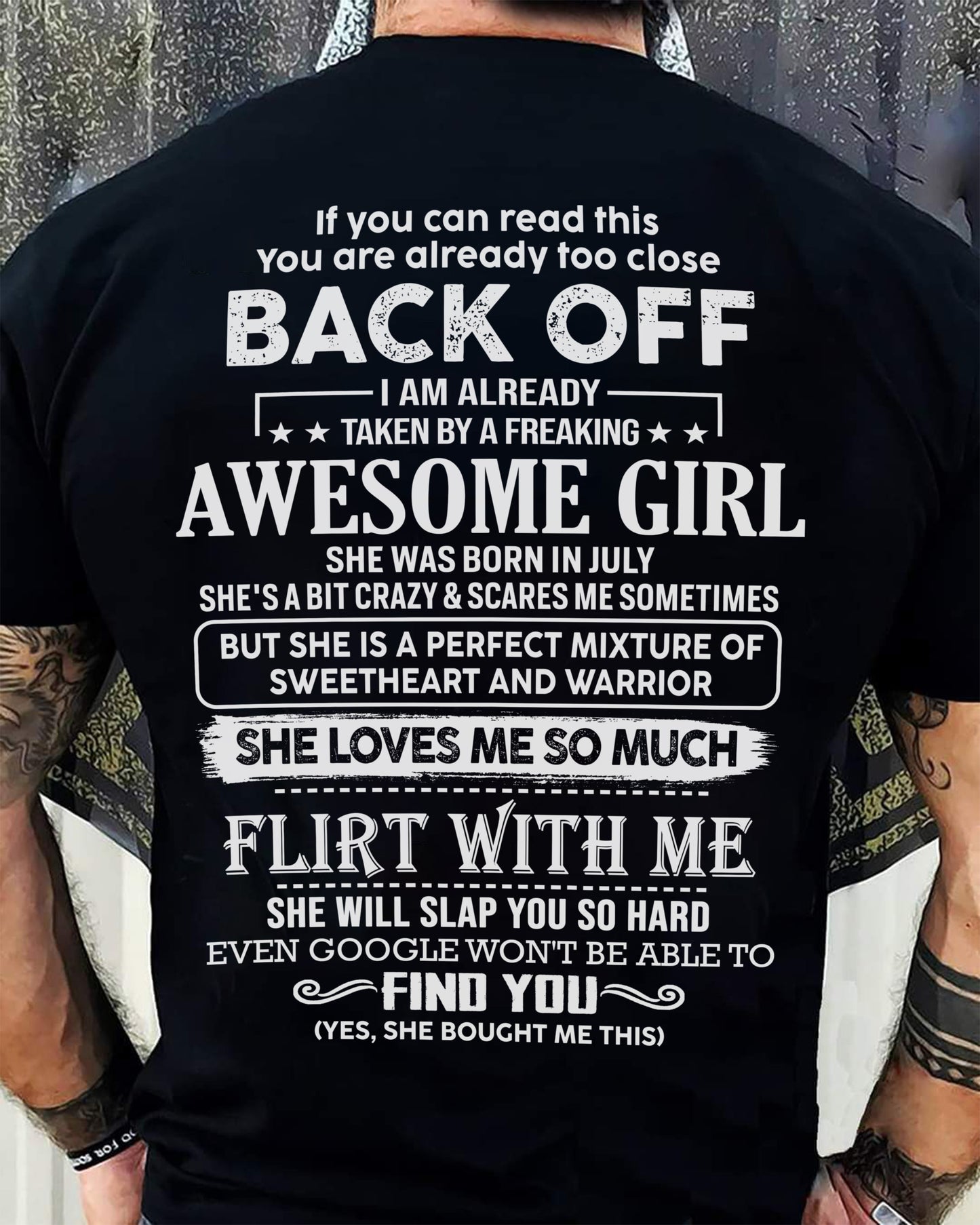 July – Awesome Girlfriend Born In July – Special gift for your Boyfriend – From Wife LUAN07 (SKU06-25-07)