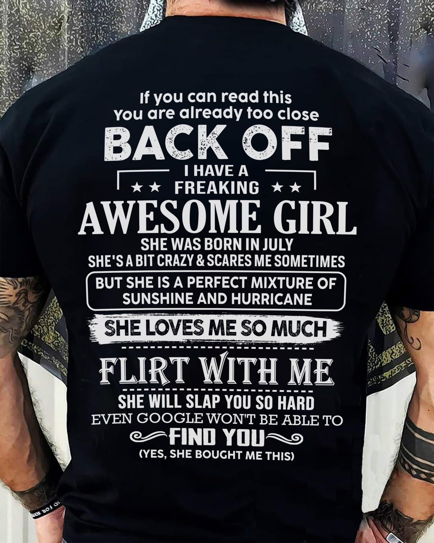 July – Awesome Girlfriend Born In July – Special gift for your Boyfriend – From Wife LUAN07 (SKU06-17-07)