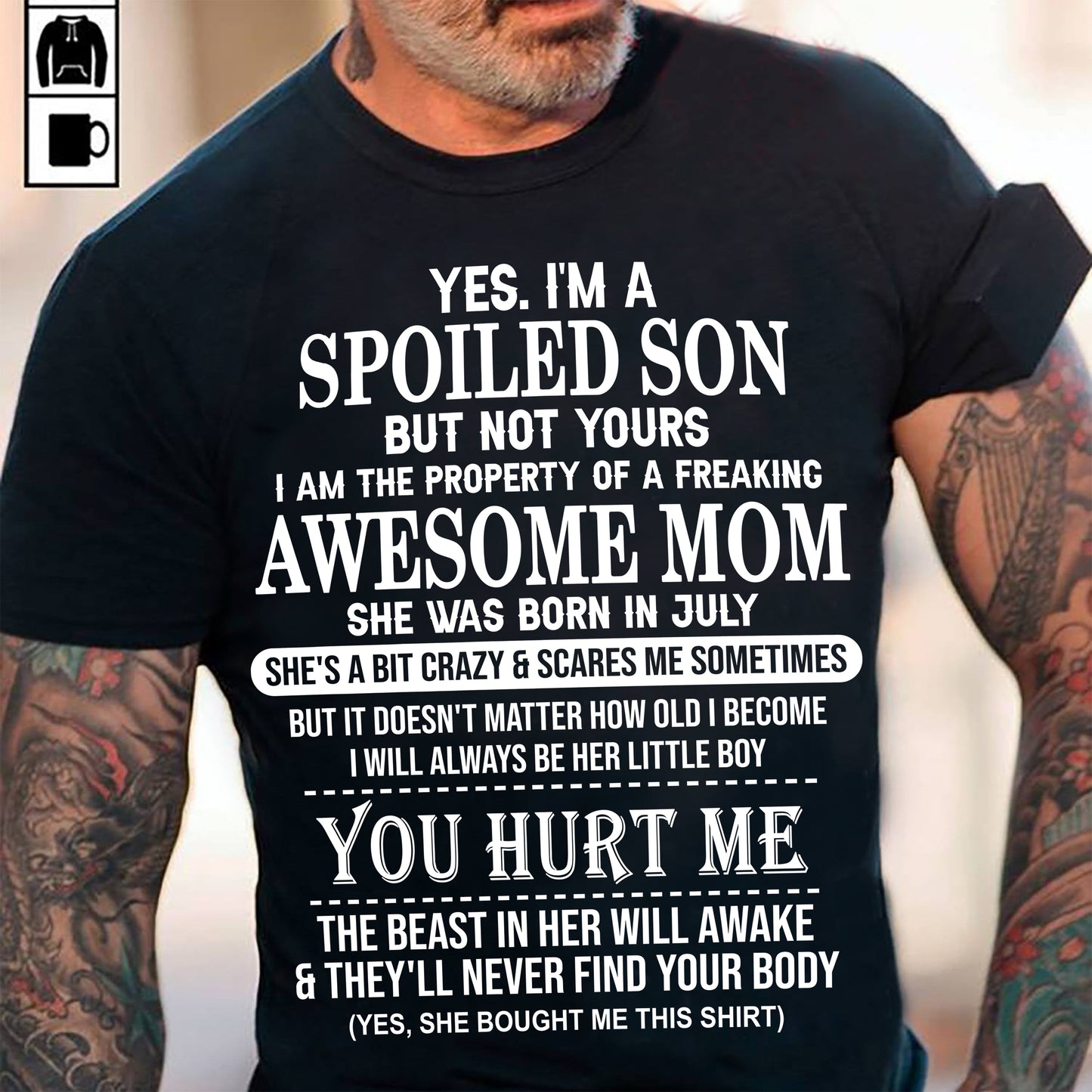 July - Awesome Mom Born In July - Special gift for Son From Mom - LUAN07 (SKU10-45-07)