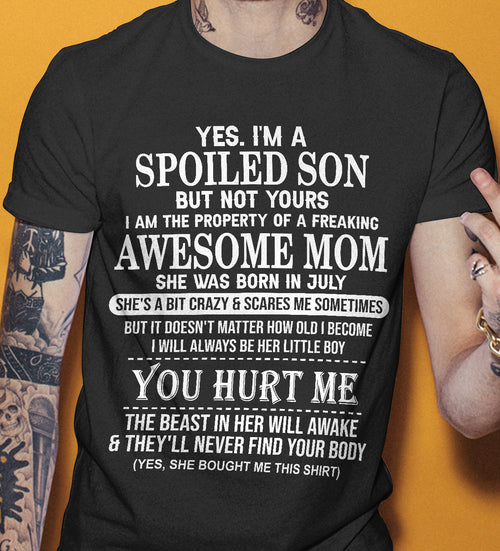 July - Awesome Mom Born In July - Special gift for Son From Mom - LUAN07 (SKU10-45-07)