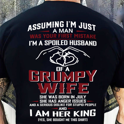 July - I'm A Spoiled Husband Of A Grumpy Wife - Perfect Gift For Your Husband - LUAN07 (SKU10-07-07)