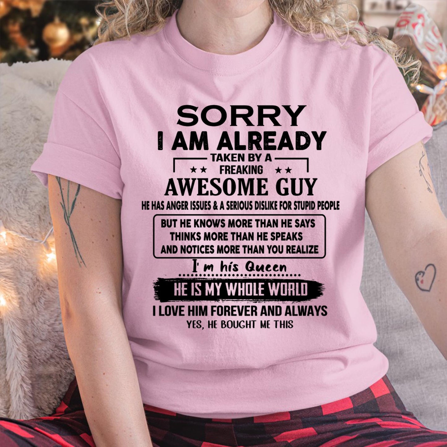 Awesome Guy - Perfect gift for your girlfriend or wife from husband - LUAN00 (SKUT08-11-00)