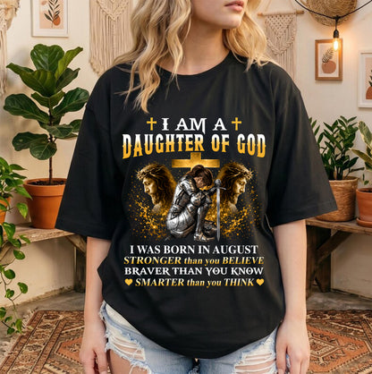 AUGUST - DAUGHTER OF GOD - CHRISTIAN GIFT FOR WOMEN - LUAN08 (SKU2608-90-08)
