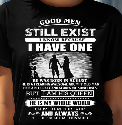 AUGUST - GOOD MEN STILL EXIST - PERFECT GIFT FROM HUSBAND, BOYFRIEND - LUAN08 (SKU2604-306-08)