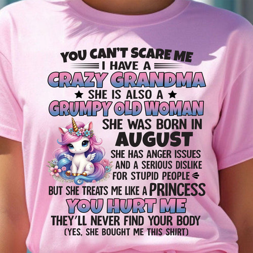 AUGUST - YOU CAN'T SCARE ME - GIFT FROM GRANDMA - NINA08 (SKU09-106-08)