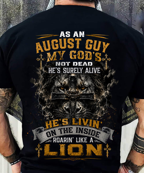AUGUST - MY GOD'S NOT DEAD - CHRISTIAN GIFT FOR MEN - LUAN08 (SKU2608-09-08)