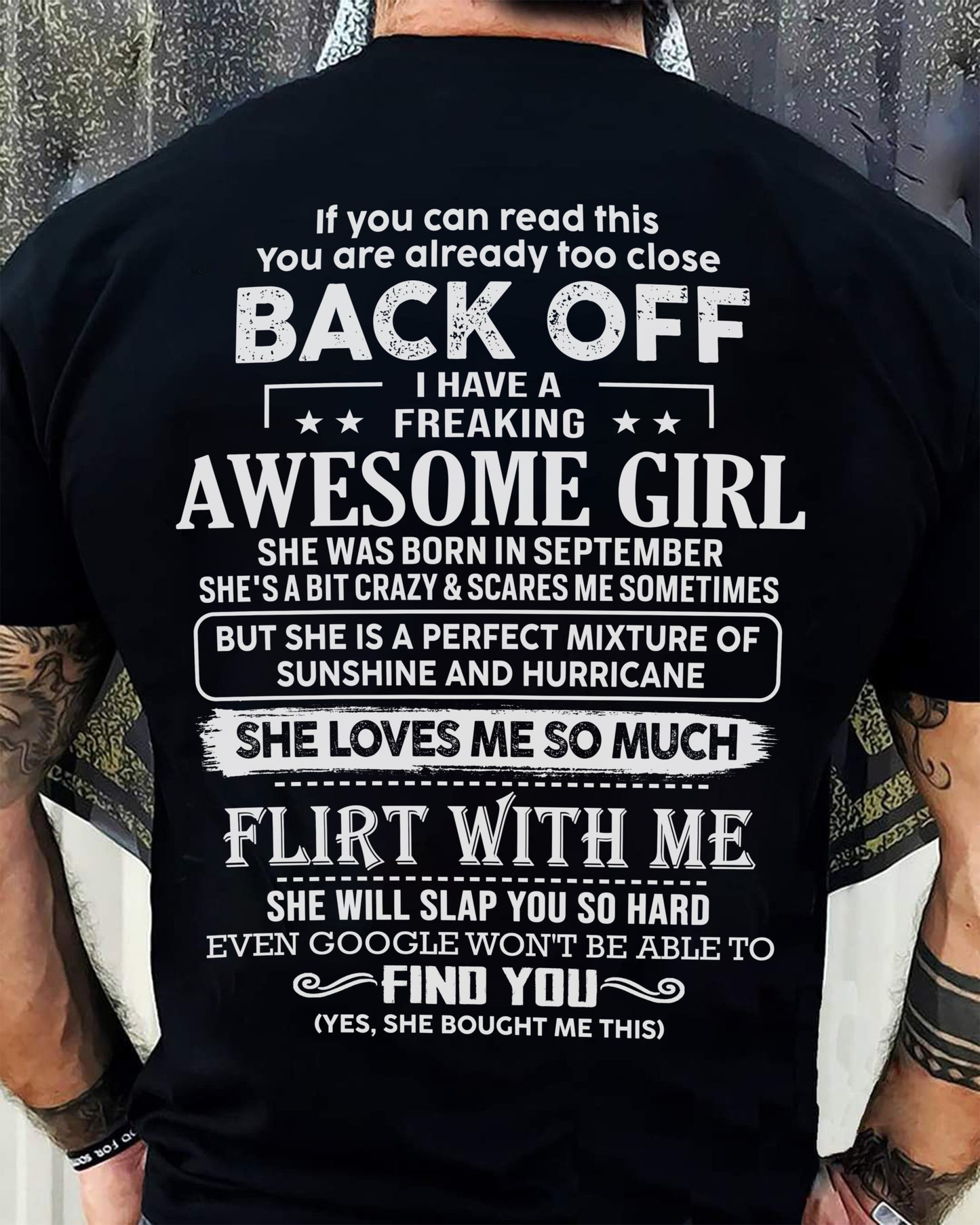 September – Awesome Girlfriend Born In September – Special gift for your Boyfriend – From Wife LUAN09 (SKU06-17-09)