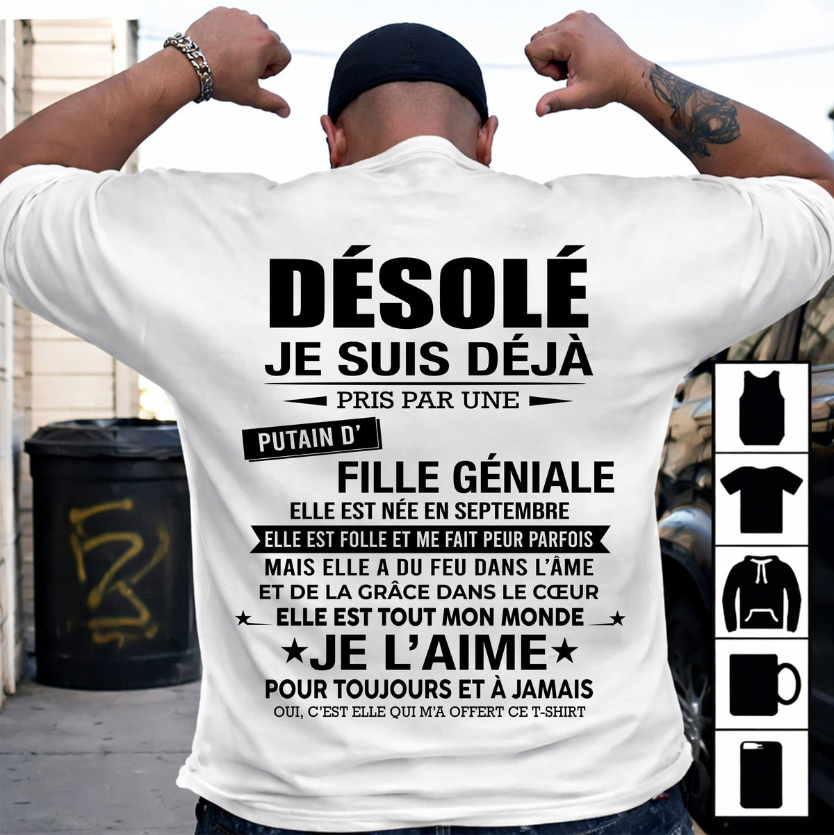 SEPTEMBRE - DÉSOLÉ, JE SUIS DÉJÀ PRIS PAR UNE FILLE VRAIMENT GÉNIALE – DE LA PART DE MA FEMME - FR09/LUAN09 (SKU2606-112-09)