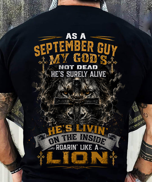 SEPTEMBER - MY GOD'S NOT DEAD - CHRISTIAN GIFT FOR MEN - LUAN09 (SKU2608-09-09)
