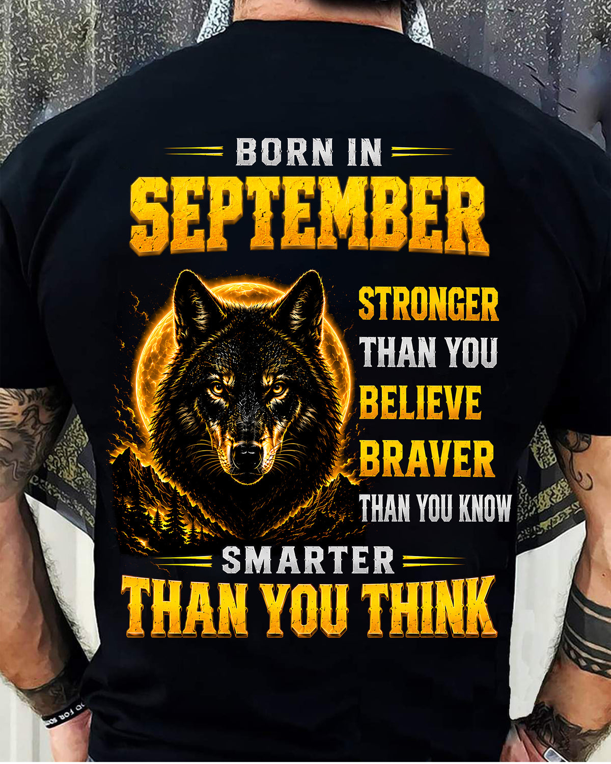 SEPTEMBER - STRONGER THAN YOU BELIEVE - BRAVER THAN YOU KNOW - SMARTER THAN YOU THINK - T-SHIRT FOR MEN - LUAN09 (SKU2610-05-09)