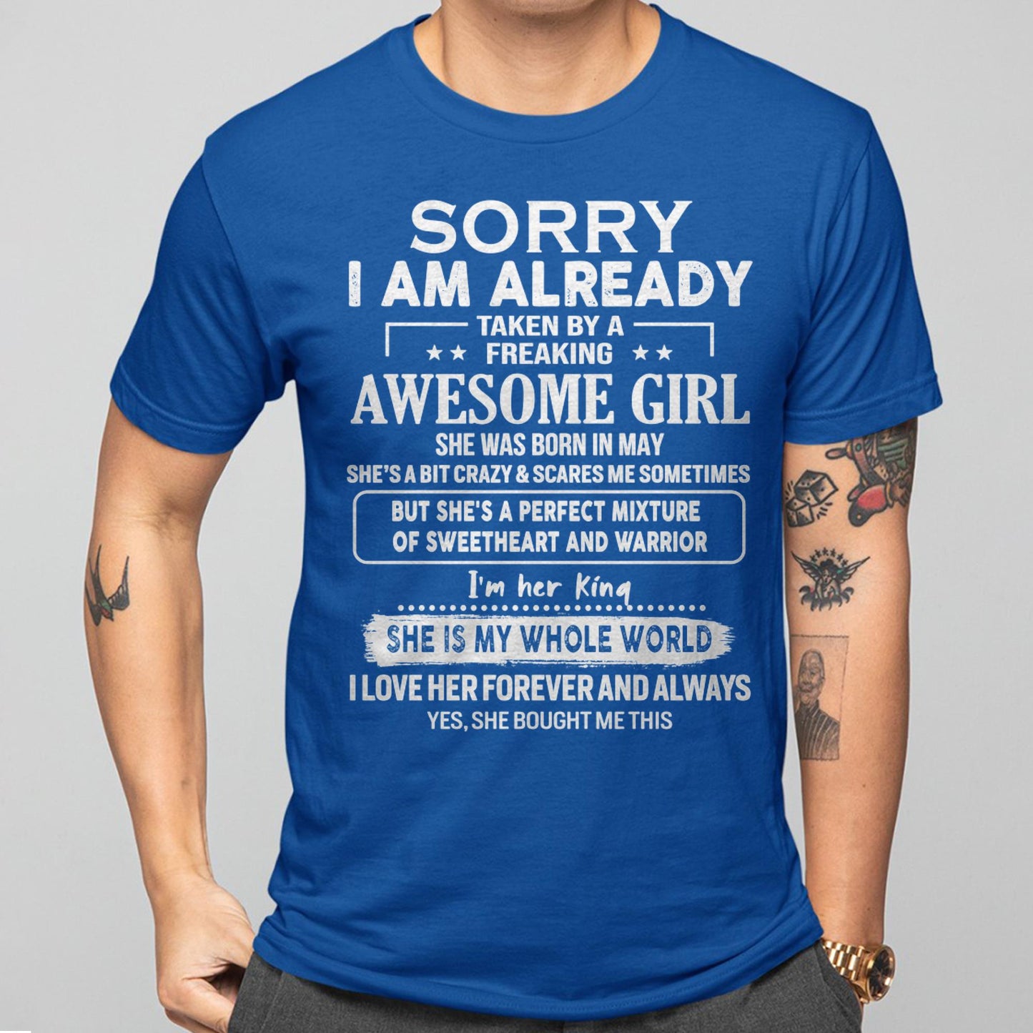 May - Awesome Girl - Perfect Gift For Your Boyfriend, Husband From Wife - LUAN05 (SKU04-86MT-05)