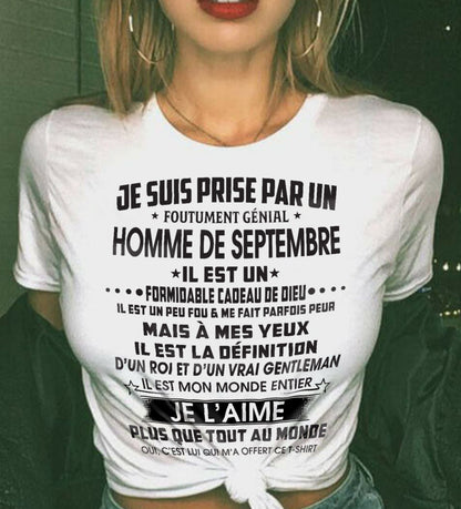 SEPTEMBRE – MAIS À MES YEUX, IL EST LA DÉFINITION D’UN ROI ET D’UN VÉRITABLE GENTLEMAN – DE SON MARI - FR09/LUAN09 (SKU2602-14-09)