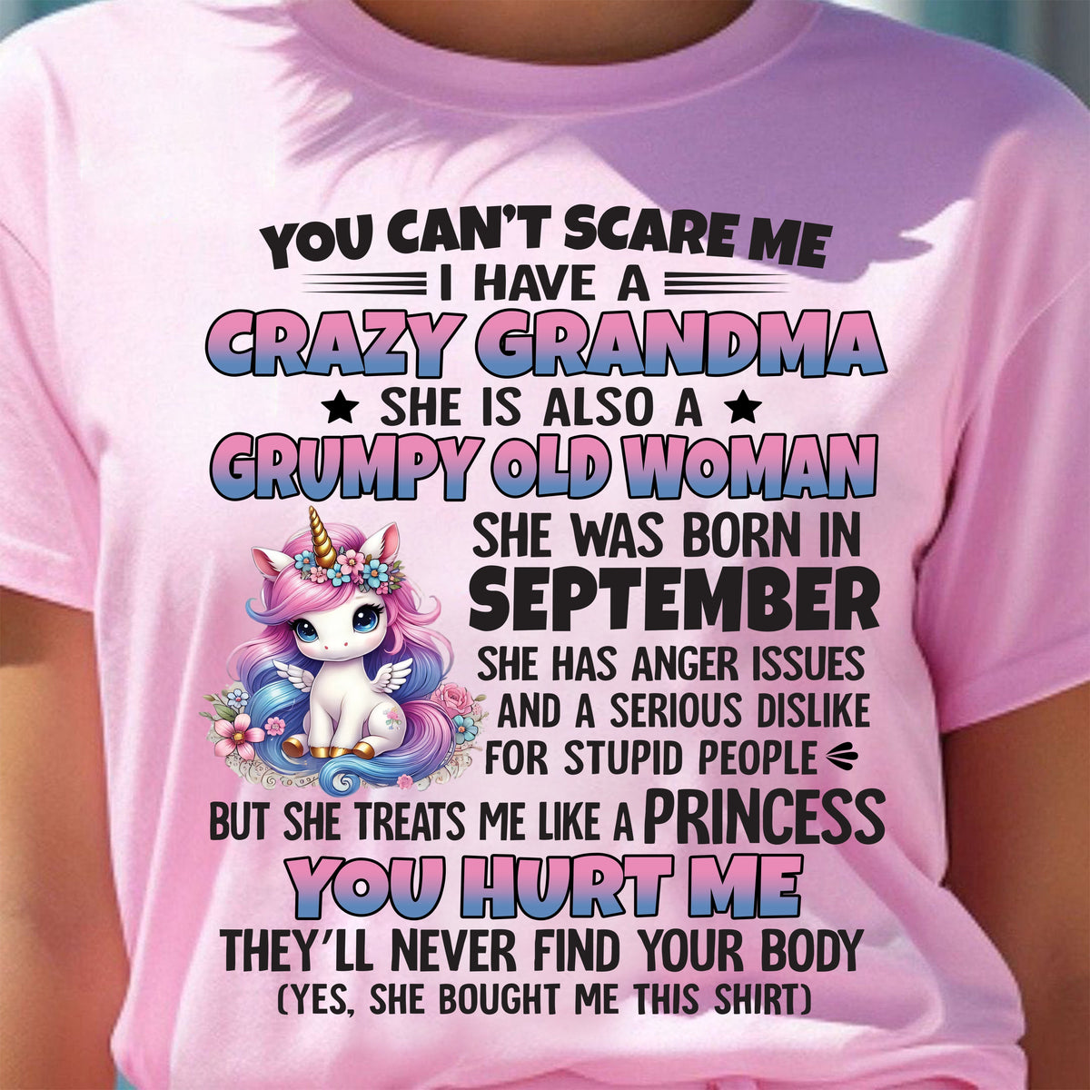 SEPTEMBER - YOU CAN'T SCARE ME - GIFT FROM GRANDMA - NINA09 (SKU09-106-09)