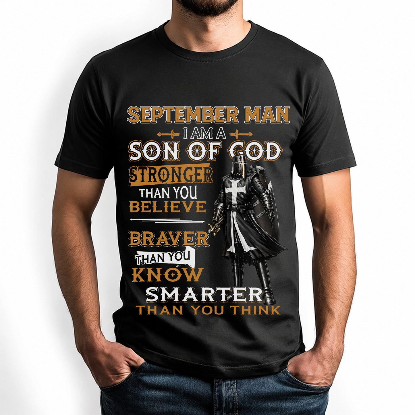 SEPTEMBER - STRONGER THAN YOU BELIEVE - CHRISTIAN GIFT FOR MEN - LUAN09 (SKU2608-91-09)