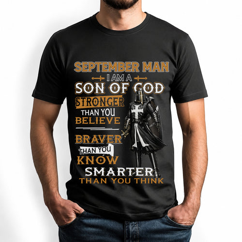 SEPTEMBER - STRONGER THAN YOU BELIEVE - CHRISTIAN GIFT FOR MEN - LUAN09 (SKU2608-91-09)