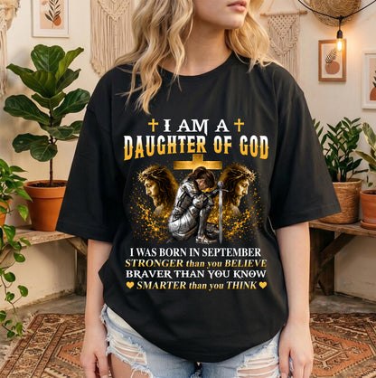 SEPTEMBER - DAUGHTER OF GOD - CHRISTIAN GIFT FOR WOMEN - LUAN09 (SKU2608-90-09)