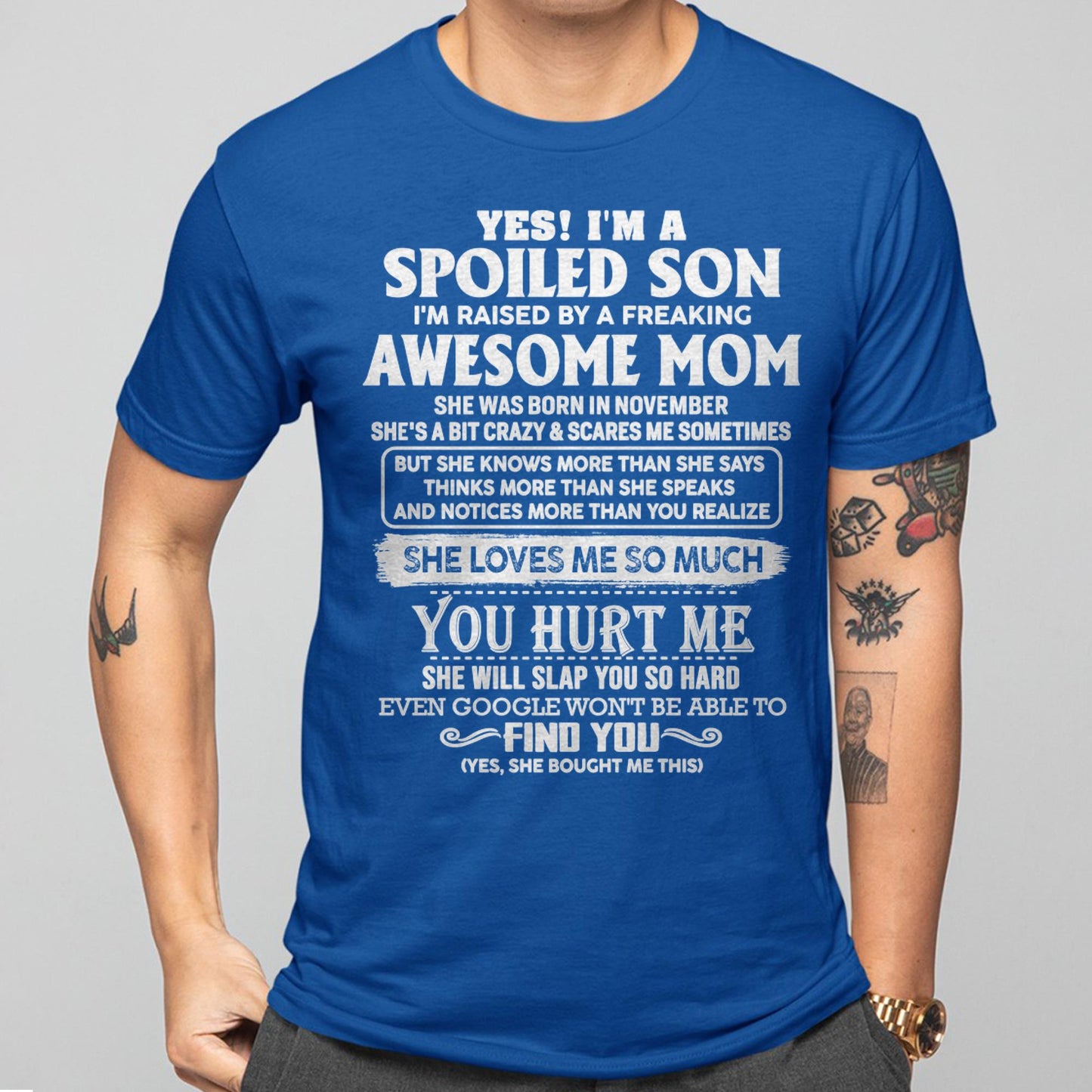 November - Awesome Mom - Perfect Gift For Son From Mom - LUAN11 (SKU05-47-11)