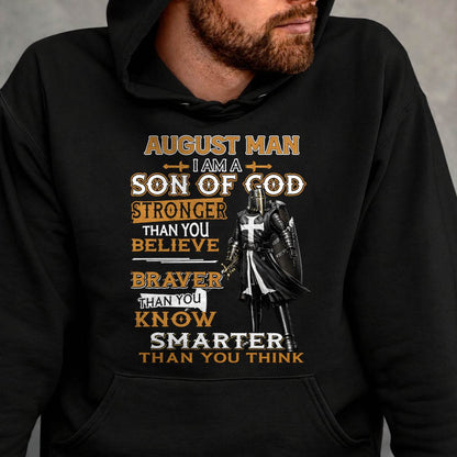 AUGUST - STRONGER THAN YOU BELIEVE - CHRISTIAN GIFT FOR MEN - LUAN08 (SKU2608-91-08)