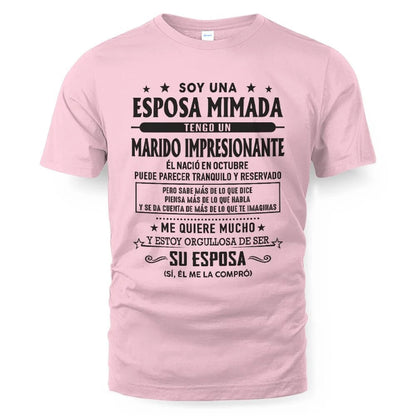 Octubre – Esposo increíble nacido en octubre – Regalo especial para tu esposa – LUAN10 (SKU03-11-10)