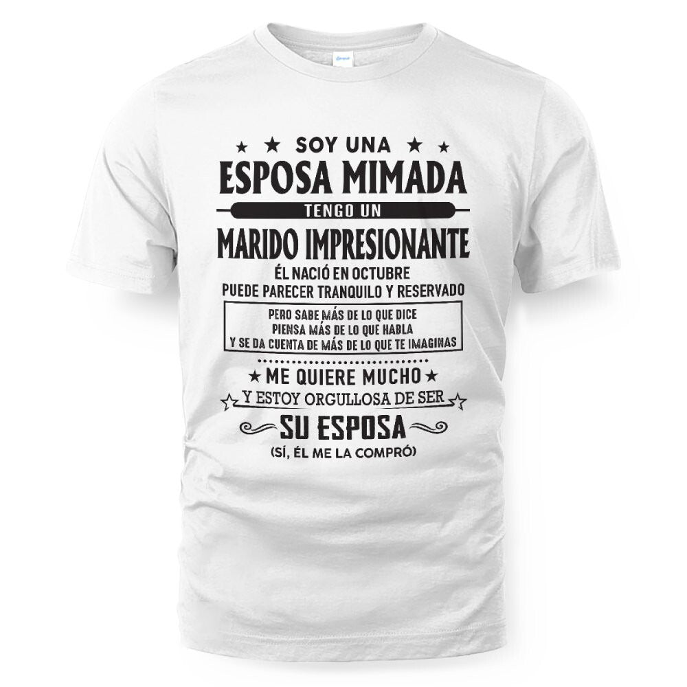 Octubre – Esposo increíble nacido en octubre – Regalo especial para tu esposa – LUAN10 (SKU03-11-10)