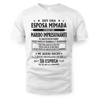 Octubre – Esposo increíble nacido en octubre – Regalo especial para tu esposa – LUAN10 (SKU03-11-10)