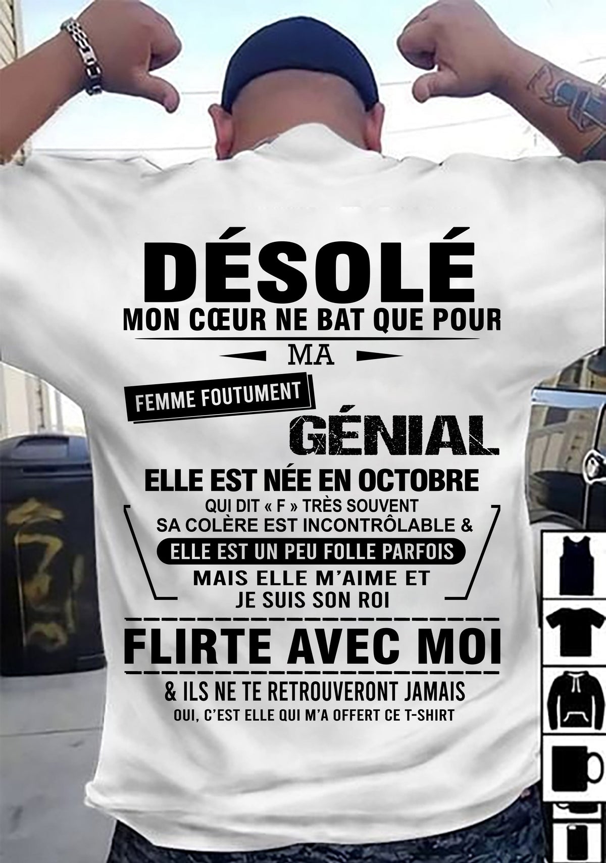 OCTOBRE - DÉSOLÉ, MON CŒUR NE BAT QUE POUR MA FEMME FOUTUMENT GÉNIALE — DE SA FEMME - FR10 / LUAN10 (SKU26T-01258-10)