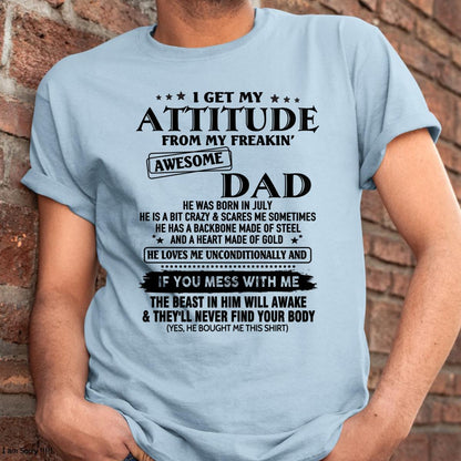 July - Gift For Son and Daughter From Dad - LUAN07 - (SKU-TDADC-07)