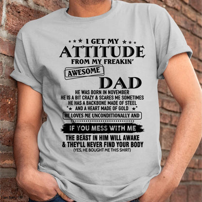 November - Gift For Son and Daughter From Dad - LUAN11 - (SKU-TDADC-11)