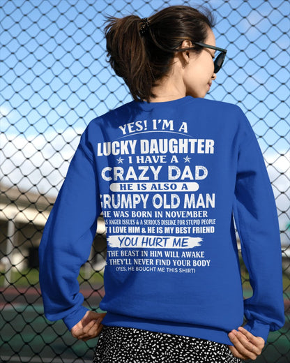 November - Awesome Grumpy Old Dad - Special gift for your daughter From Dad - LUAN11 (SKU10-50-11)