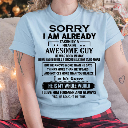 May - Awesome Guy - Perfect gift for your girlfriend or wife from Husband - LUAN05 (SKUT08-11-05)