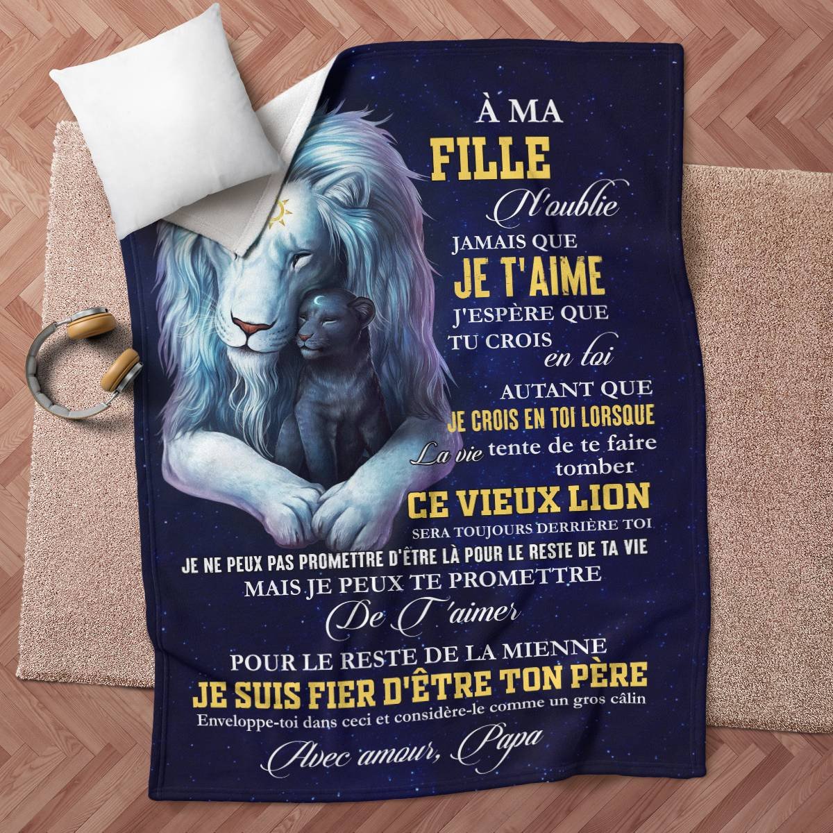 Cadeau Spécial Pour Ta Fille Couverture - De Papa (SKUB12-222)